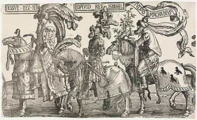 The Nine Heroes: Joshua, David, Judas Maccabees by Lucas van Leyden