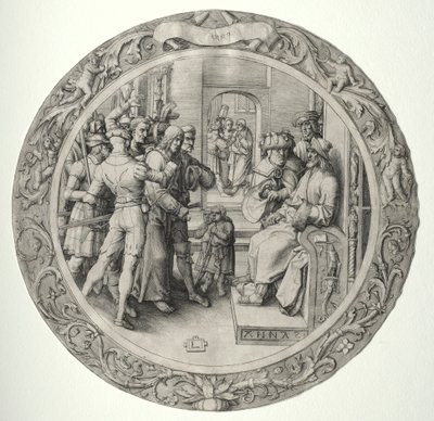 The Round Passion: Christ before the High Priest by Lucas van Leyden