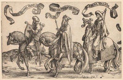 The Twelve Kings of Israel: David, Solomon, Rehoboam by Lucas van Leyden