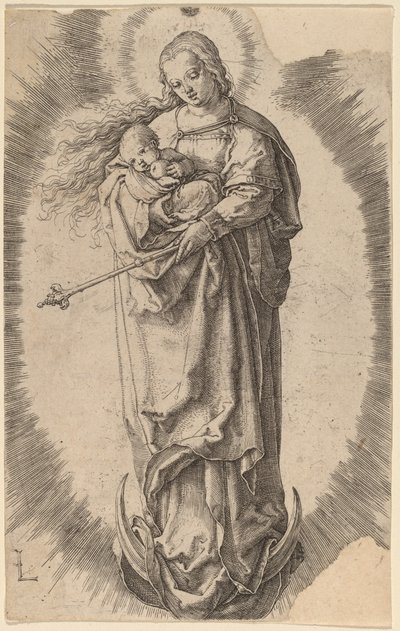 The Virgin and Child on the Crescent by Lucas van Leyden