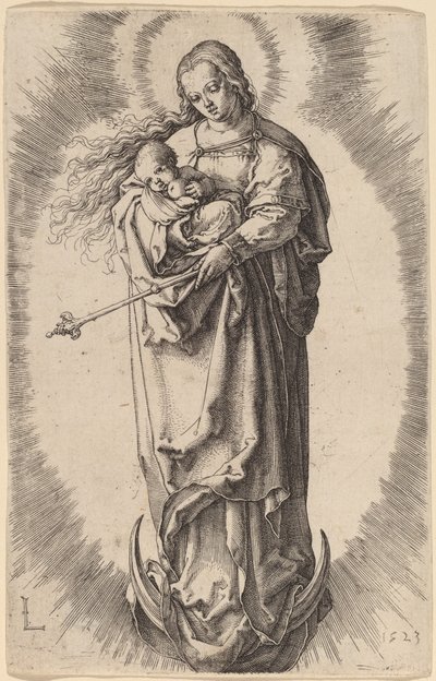 The Virgin and Child on the Crescent by Lucas van Leyden