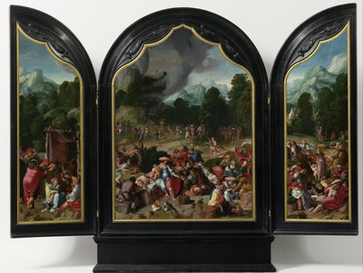 Worship of the Golden Calf, c.1530 by Lucas van Leyden