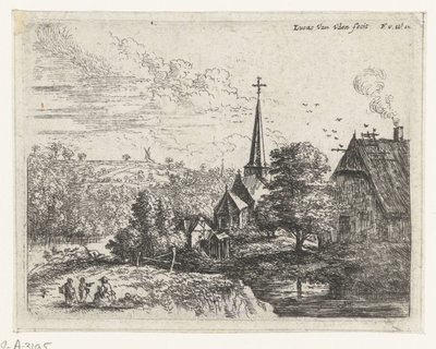 Village by a River (Small Landscapes) by Lucas van Uden