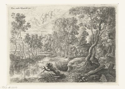 Landscape with a Stream (Six Landscapes series) by Lucas van Uden