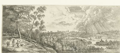 Landscape with a Rain Shower (series title) by Lucas van Uden