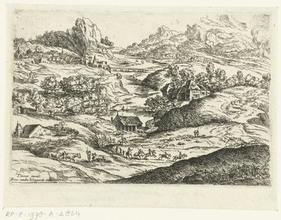 Landscape with Riders by Lucas van Uden