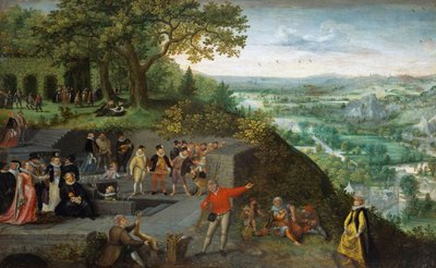 Emperor Rudolf II during a drinking cure by Lucas van Valckenborch