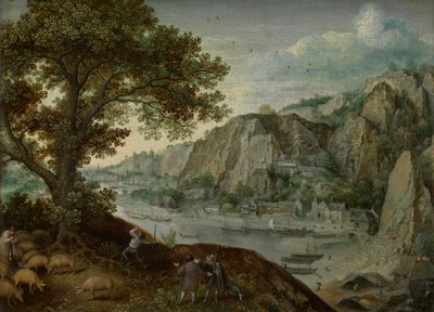 Huy, Seen from Ahin by Lucas van Valckenborch