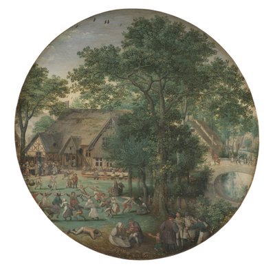 Peasant Wedding. The Wedding Dance in the Open Air by Lucas van Valckenborch