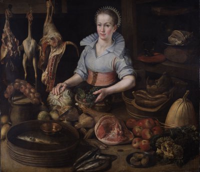 The Kitchen Maid, c.1600 by Lucas van Valckenborch