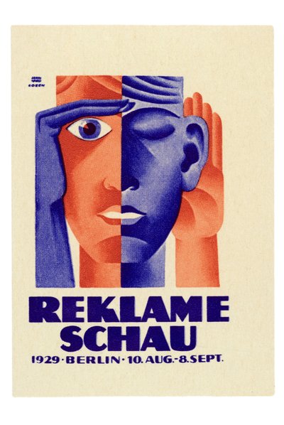 Poster for the Advertising Exhibition in Berlin by Lucian and Rosen F. Bernhard