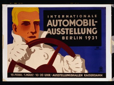 Internationale Automobil-Austellung, Berlin 1931 by Lucian and Rosen F. (fl.1929) Bernhard