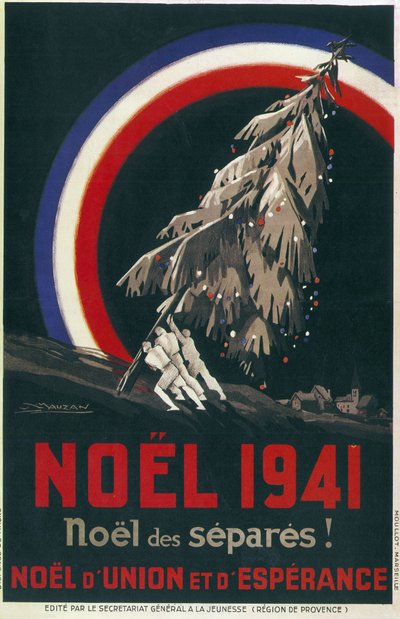 Poster for Christmas of Prisoners, France by Luciano Achille Mauzan