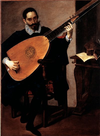 Portrait of the Musician of the Ducal Chapel Gerolamo Gallo by Luciano Borzone