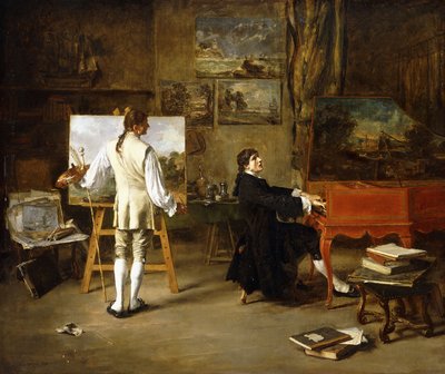 Pergolese in the Studio of Joseph Vernet by Lucien Alphonse Gros