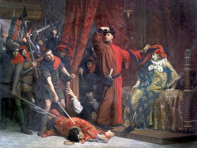 The Provost of Merchants and His Heir Apparent Charles by Lucien Etienne Melingue
