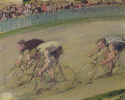 The Cycle Race by Lucien Hector Jonas