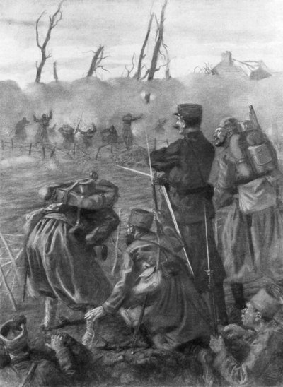 A Chlorine Gas Attack, Second Battle of Ypres, Belgium, 1915 by Lucien Jonas
