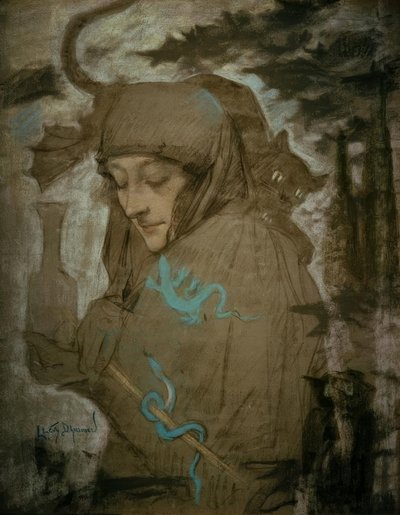 The Witch by Lucien Levy-Dhurmer