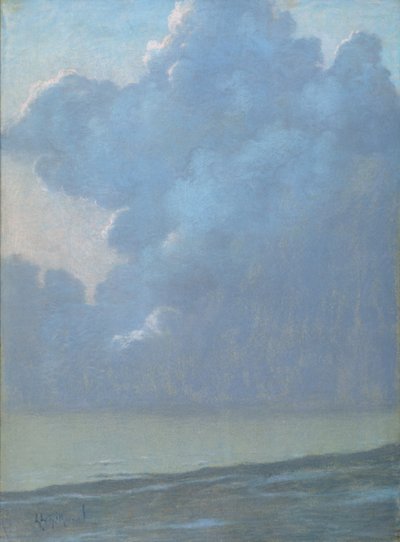 Clouds over the Sea by Lucien Levy Dhurmer