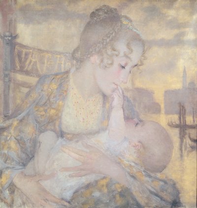Maternity or Virgin of Venice by Lucien Levy Dhurmer