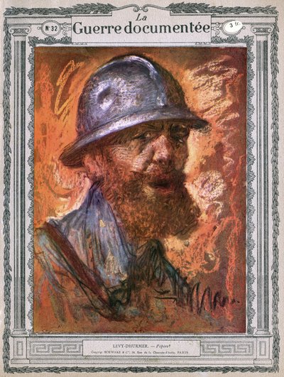 Pepere, portrait of old hairy redhead by Lucien Levy Dhurmer