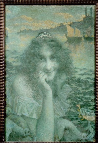The Magician Circe as Marguerite Moreno by Lucien Levy Dhurmer