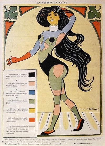 Caricature on Censorship and Nudity, Illustration from 