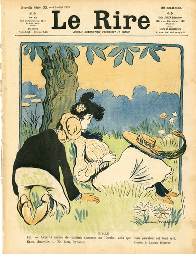 Cover of "Le Rire", Satirical in Colors by Lucien Metivet