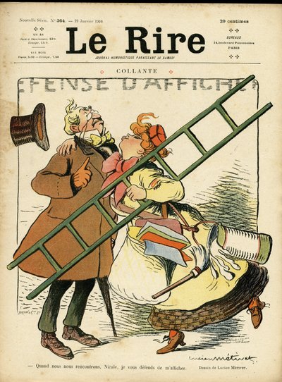 Illustration for the Cover of Le Rire, 22/01/10: Feminism (engraving) by Lucien Metivet