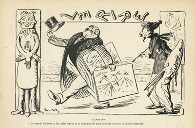 Illustration in Le Rire, 02/03/12 - The Amateur by Lucien Metivet