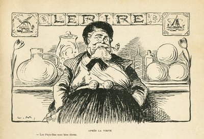Illustration in Le Rire, 08/06/12 - After the visit of the President - Fallieres Armand by Lucien Metivet