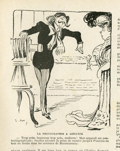 Illustration in Le Rire, 25/04/08 - Photography (engraving) by Lucien Metivet