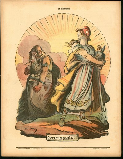 La Baionnette, Satirical in Colors, 1918.4.18: War of 14-18 by Lucien Metivet
