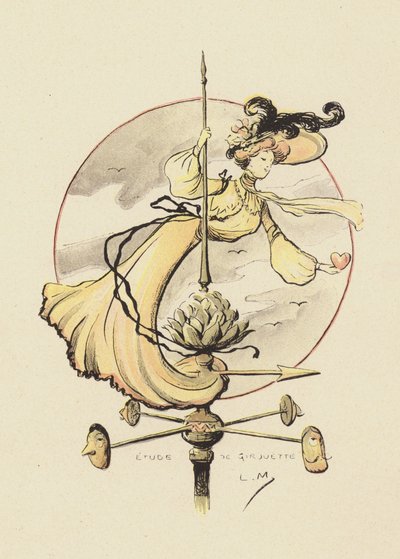 Study of a weather vane by Lucien Metivet