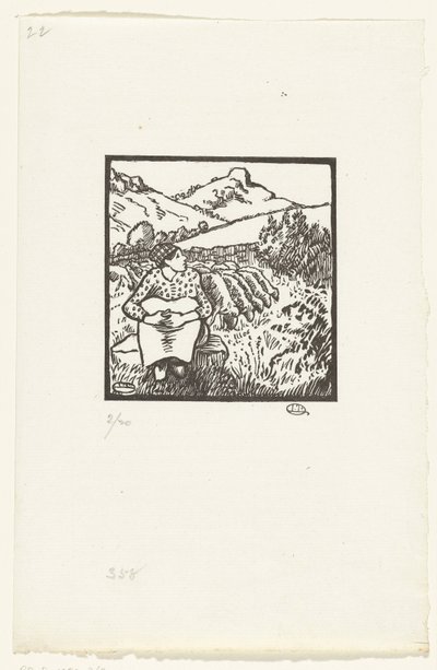 Shepherdess by Lucien Pissarro