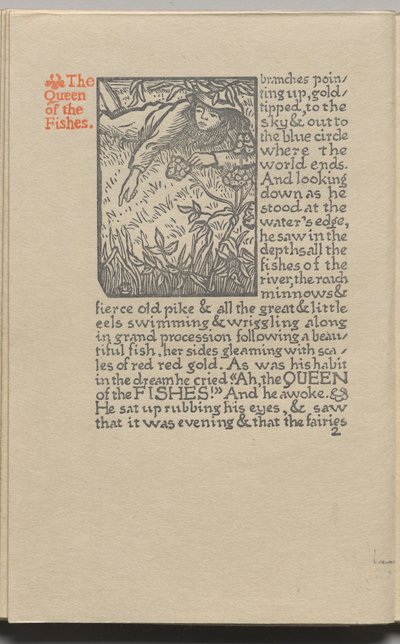 The Queen of the Fishes: Plate 2 by Lucien Pissarro