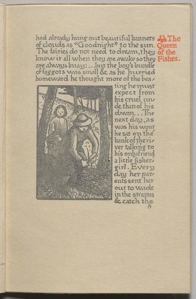 The Queen of the Fishes: Plate 3 by Lucien Pissarro