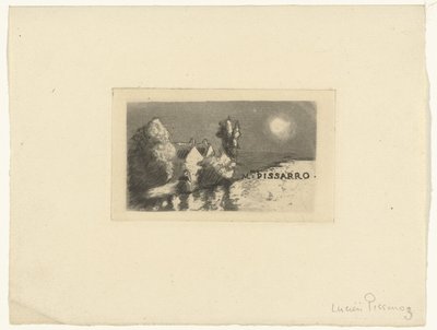 Visiting Card for Madame Pissarro by Lucien Pissarro