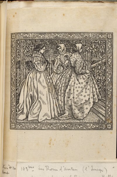 Women at Garden Steps, Wood Engravings of Lucien Pissarro, c. 1885-1940 by Lucien Pissarro