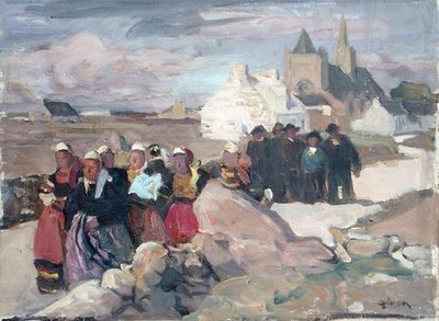 Breton Men and Women by Lucien Simon