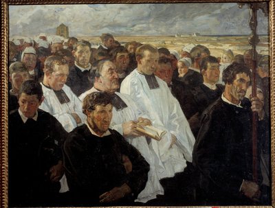 Procession to Penmarch in Brittany by Lucien Simon