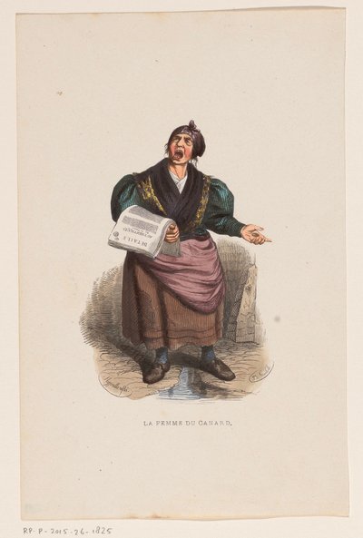 Newspaper Seller by Lucien Xavier Stypulkowski