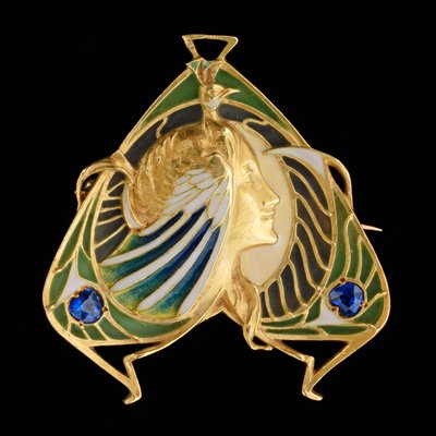 Brooch-pendant by Lucien or Léopold Gautrait