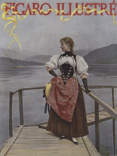 In Switzerland. Cover of Le Figaro Illustre, July 1893 by Lucius Rossi