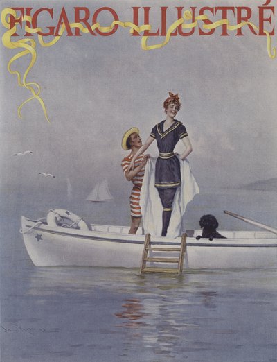 A Full Sea. Cover of Le Figaro Illustre, August 1894 by Lucius Rossi