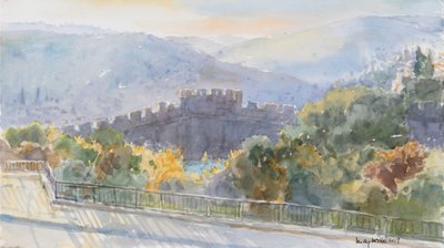 Hills Beyond the City, Sunrise, Jerusalem by Lucy Willis