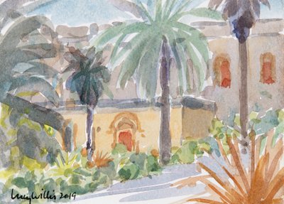The Benedictine Abbey, Abu Ghosh, Israel by Lucy Willis