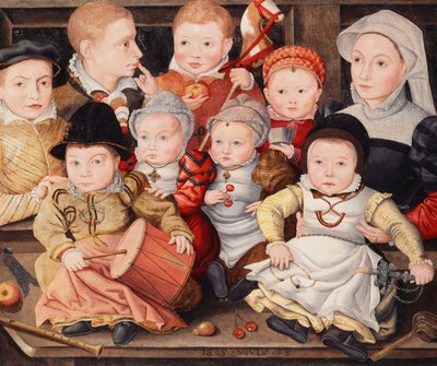 Group Portrait of Children by Ludger Tom the Younger Ring