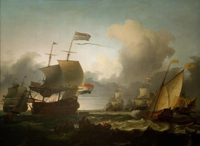 The Handover of Command to Admiral Michiel de Ruyter by Ludolf Backhuysen